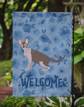 Load image into Gallery viewer, Lykoi #2 Cat Welcome Garden Flag - Outdoor Decorative Yard Flag CK4912GF
