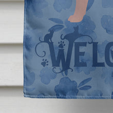 Load image into Gallery viewer, Lykoi #3 Cat Welcome Flag Canvas House Size CK4913CHF