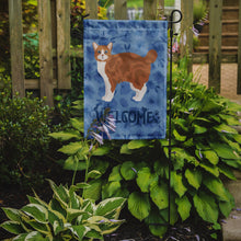 Load image into Gallery viewer, Manx #2 Cat Welcome Garden Flag - Outdoor Decorative Yard Flag CK4919GF