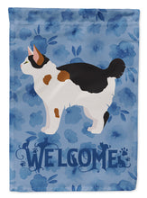 Load image into Gallery viewer, Manx #3 Cat Welcome Flag Canvas House Size CK4920CHF