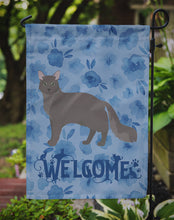 Load image into Gallery viewer, Nebelung #1 Cat Welcome Garden Flag - Outdoor Decorative Yard Flag CK4927GF