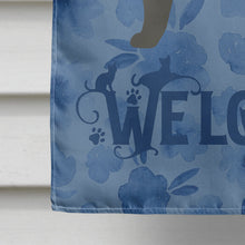 Load image into Gallery viewer, Nebelung #3 Cat Welcome Flag Canvas House Size CK4929CHF