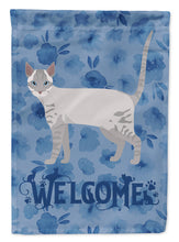 Load image into Gallery viewer, Ojos Azules Cat Welcome Garden Flag - Outdoor Decorative Yard Flag CK4933GF