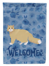 Load image into Gallery viewer, Oregon Rex Cat Welcome Flag Canvas House Size CK4934CHF