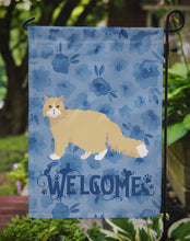 Load image into Gallery viewer, Oregon Rex Cat Welcome Garden Flag - Outdoor Decorative Yard Flag CK4934GF