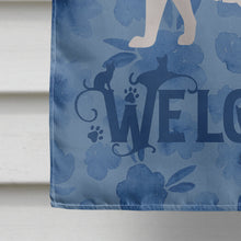 Load image into Gallery viewer, Oriental Longhair Cat Welcome Flag Canvas House Size CK4937CHF