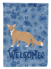 Load image into Gallery viewer, Oriental Longhair #2 Cat Welcome Garden Flag - Outdoor Decorative Yard Flag CK4938GF