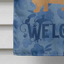 Load image into Gallery viewer, Persian Modern Cat Welcome Flag Canvas House Size CK4944CHF