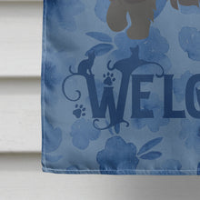 Load image into Gallery viewer, Black Persian Traditional Cat Welcome Flag Canvas House Size CK4946CHF