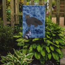 Load image into Gallery viewer, Black Persian Traditional Cat Welcome Garden Flag - Outdoor Decorative Yard Flag CK4946GF