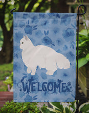 Load image into Gallery viewer, White Persian Traditional Cat Welcome Garden Flag - Outdoor Decorative Yard Flag CK4947GF