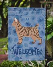 Load image into Gallery viewer, Pixie Bob #2 Cat Welcome Garden Flag - Outdoor Decorative Yard Flag CK4951GF