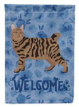 Load image into Gallery viewer, Pixie Bob #3 Cat Welcome Flag Canvas House Size CK4952CHF