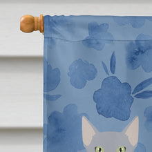 Load image into Gallery viewer, Russian Blue #1 Cat Welcome Flag Canvas House Size CK4961CHF