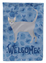 Load image into Gallery viewer, Russian Blue #1 Cat Welcome Garden Flag - Outdoor Decorative Yard Flag CK4961GF