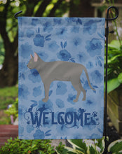 Load image into Gallery viewer, Russian Blue #2 Cat Welcome Garden Flag - Outdoor Decorative Yard Flag CK4962GF