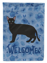 Load image into Gallery viewer, Russian White Black #1 Cat Welcome Flag Canvas House Size CK4963CHF