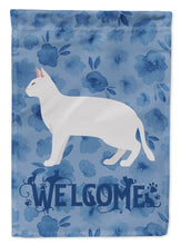 Load image into Gallery viewer, Russian White Black #2 Cat Welcome Flag Canvas House Size CK4964CHF