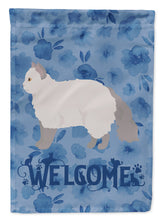 Load image into Gallery viewer, Selkirk Rex #2 Cat Welcome Garden Flag - Outdoor Decorative Yard Flag CK4974GF