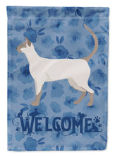 Load image into Gallery viewer, Siamese modern #1 Cat Welcome Garden Flag - Outdoor Decorative Yard Flag CK4976GF