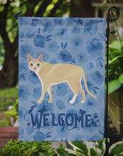 Load image into Gallery viewer, Singapura Cat Welcome Garden Flag - Outdoor Decorative Yard Flag CK4982GF