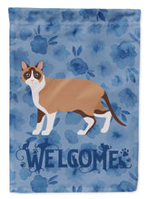 Load image into Gallery viewer, Snowshoe Cat Welcome Garden Flag - Outdoor Decorative Yard Flag CK4985GF