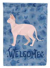 Load image into Gallery viewer, Sphynx Cat Welcome Flag Canvas House Size CK4990CHF