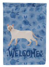 Load image into Gallery viewer, Thai Lilac Cat Welcome Flag Canvas House Size CK4993CHF