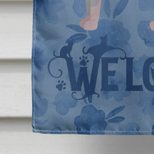Load image into Gallery viewer, Ukrainian Levkoy Cat Welcome Flag Canvas House Size CK5001CHF