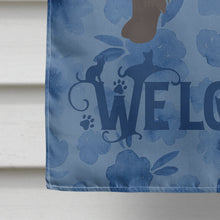 Load image into Gallery viewer, York Chocolate #2 Cat Welcome Flag Canvas House Size CK5004CHF
