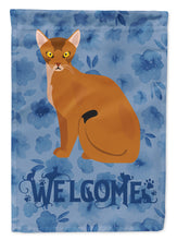Load image into Gallery viewer, Abyssinian Cat Welcome Flag Canvas House Size CK5005CHF