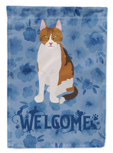 Load image into Gallery viewer, Aegean Cat Welcome Flag Canvas House Size CK5006CHF