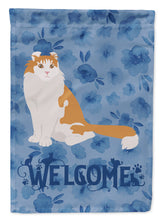 Load image into Gallery viewer, American Curl Cat Welcome Garden Flag - Outdoor Decorative Yard Flag CK5007GF