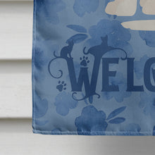 Load image into Gallery viewer, Aphrodite Giant Cat Welcome Flag Canvas House Size CK5010CHF