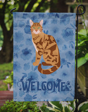 Load image into Gallery viewer, Bengal Cat Welcome Garden Flag - Outdoor Decorative Yard Flag CK5013GF
