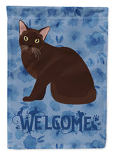 Load image into Gallery viewer, Burmese Cat Welcome Flag Canvas House Size CK5019CHF