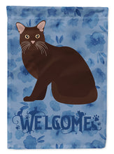 Load image into Gallery viewer, Burmese #2 Cat Welcome Flag Canvas House Size CK5020CHF