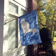 Load image into Gallery viewer, Chinchilla Persian Longhair Cat Welcome Flag Canvas House Size CK5024CHF