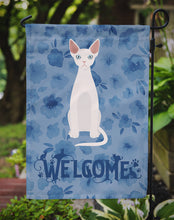 Load image into Gallery viewer, Devon Rex #2 Cat Welcome Garden Flag - Outdoor Decorative Yard Flag CK5029GF