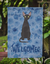 Load image into Gallery viewer, Devon Rex #3 Cat Welcome Garden Flag - Outdoor Decorative Yard Flag CK5030GF