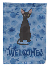 Load image into Gallery viewer, Devon Rex #3 Cat Welcome Garden Flag - Outdoor Decorative Yard Flag CK5030GF