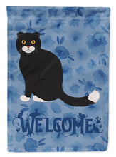 Load image into Gallery viewer, Foldex Exotic Fold #2 Cat Welcome Flag Canvas House Size CK5035CHF