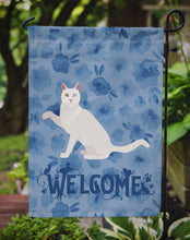 Load image into Gallery viewer, Khao Manee Cat Welcome Garden Flag - Outdoor Decorative Yard Flag CK5038GF