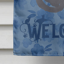 Load image into Gallery viewer, Nebelung Cat Welcome Flag Canvas House Size CK5043CHF