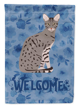 Load image into Gallery viewer, Ocicat Cat Welcome Flag Canvas House Size CK5045CHF