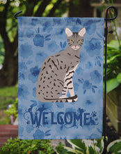 Load image into Gallery viewer, Ocicat Cat Welcome Garden Flag - Outdoor Decorative Yard Flag CK5045GF