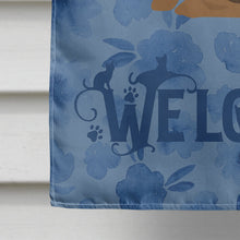 Load image into Gallery viewer, Ocicat #2 Cat Welcome Flag Canvas House Size CK5046CHF