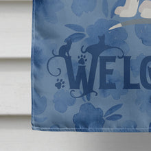 Load image into Gallery viewer, Peterbald Cat Welcome Flag Canvas House Size CK5051CHF