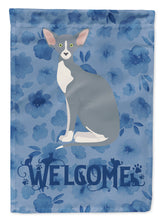 Load image into Gallery viewer, Peterbald Cat Welcome Flag Canvas House Size CK5051CHF