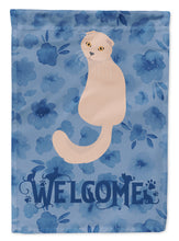 Load image into Gallery viewer, Scottish Fold Cat Welcome Garden Flag - Outdoor Decorative Yard Flag CK5055GF